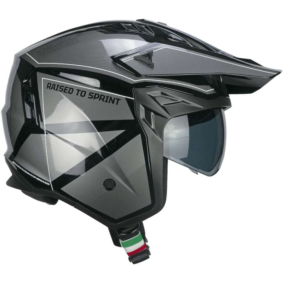 CGM 155S RUSH RACE MOTOCICLETA DESPORTIVA CAPACETE MODERNO ABERTO