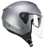 CGM 126A IPER MONO Casco Jet Antracita Satinado