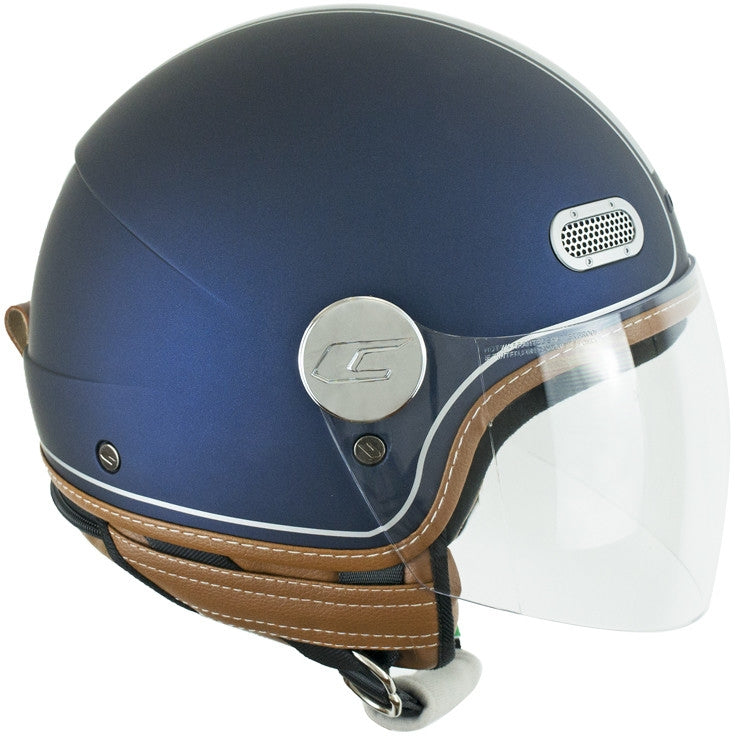 CGM - 191V PIX VINTAGE JET CASCO Blu Argento satinato sagomata