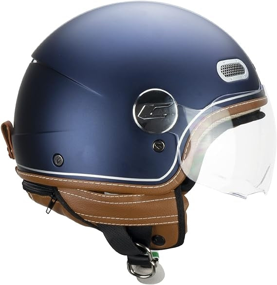 CGM 191V PIX VINTAGE JET CASCO Satén azul plateado forma larga