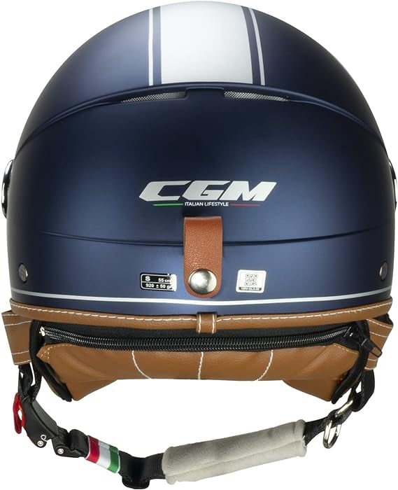 CGM 191V PIX VINTAGE JET CASCO Satén azul plateado forma larga