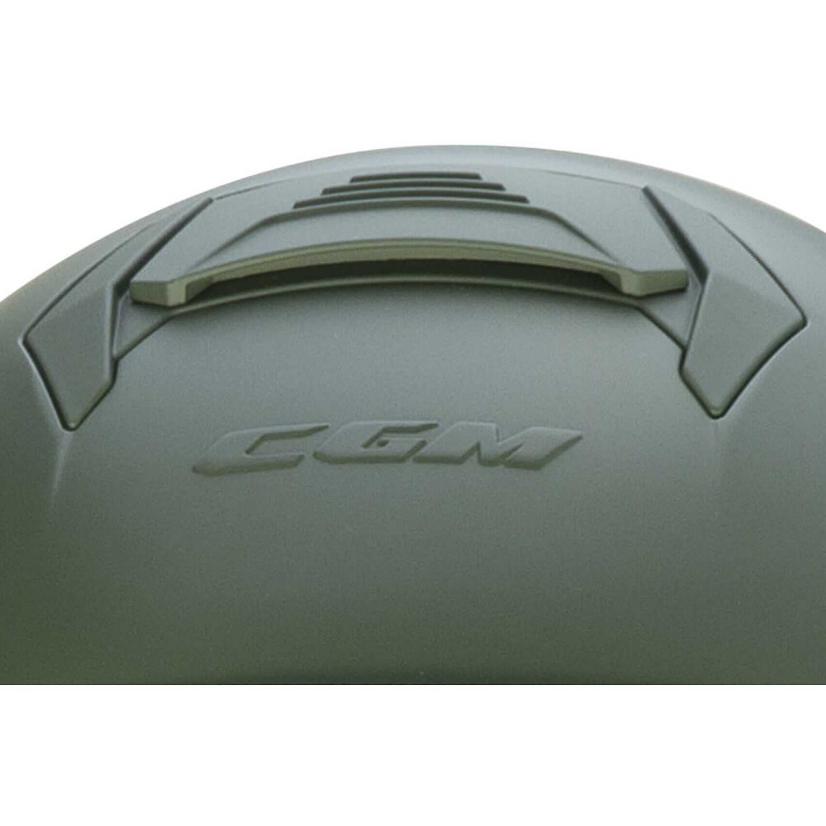 CGM 167A MONO Casco jet de cara abierta Verde mate Ece 22.06