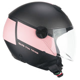 CGM 167R FLO STEP JET CASCO MOTO ANTRACITE ROSA SATINATO LUNGA