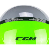 CGM 167R FLO STEP JET CASCO MOTO GRIGIO VERDE LUNGA
