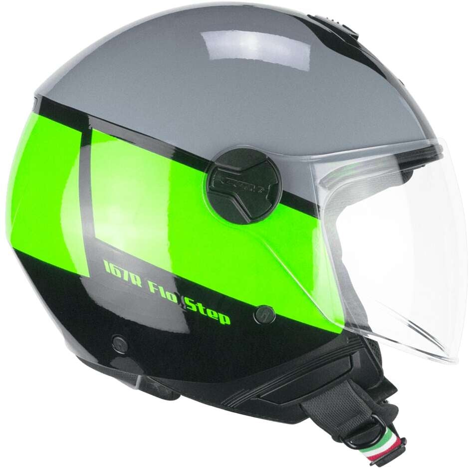 CGM 167R FLO STEP JET CASCO MOTO GRIGIO VERDE LUNGA – 1 – Maximomoto PT