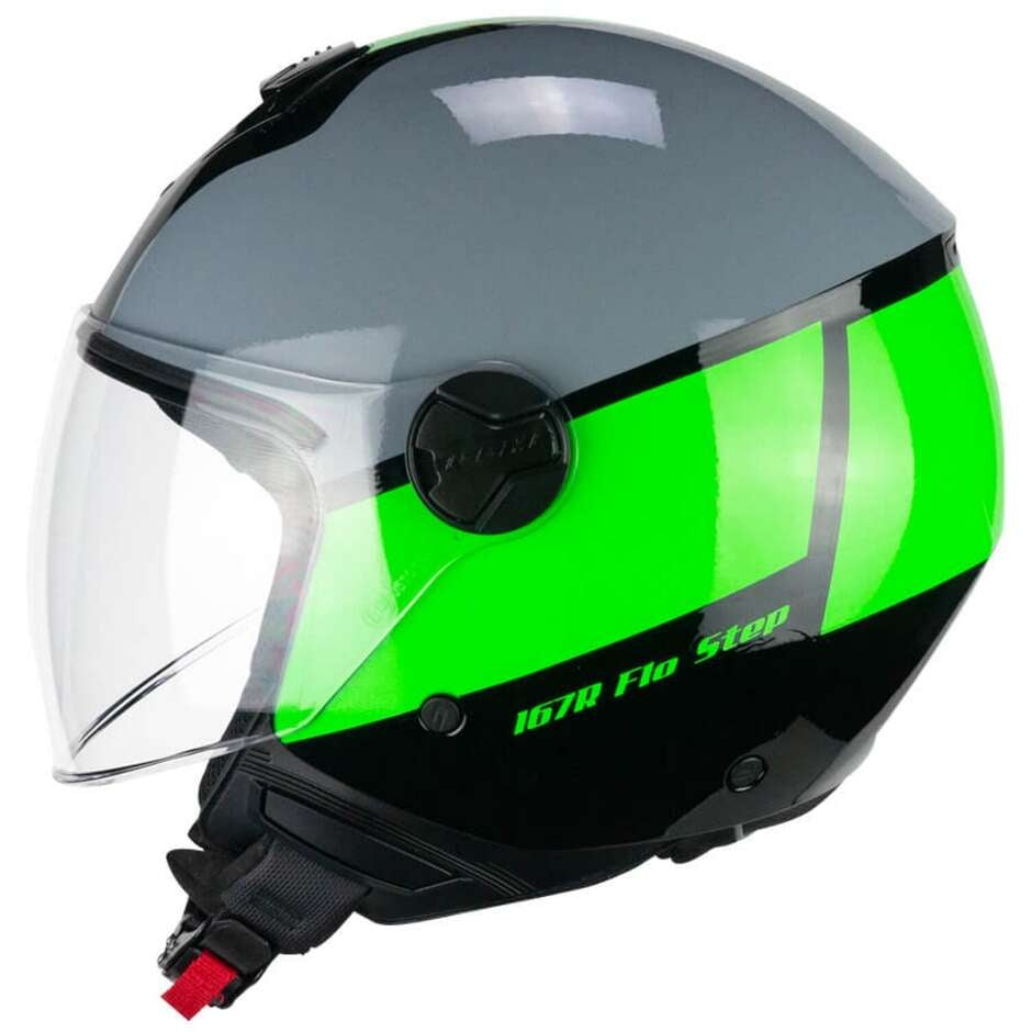 CGM 167R FLO STEP JET CASCO MOTO GRIGIO VERDE LUNGA – 2 – Maximomoto PT