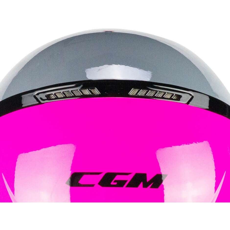 CGM 167R FLO STEP JET CASCO MOTO GRIGIO FUCSIA SAGOMATA – 5 – Maximomoto PT