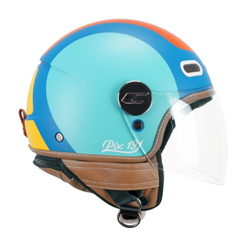 CGM 191G PIX SPRINT JET CASCO Azul claro naranja mate largo