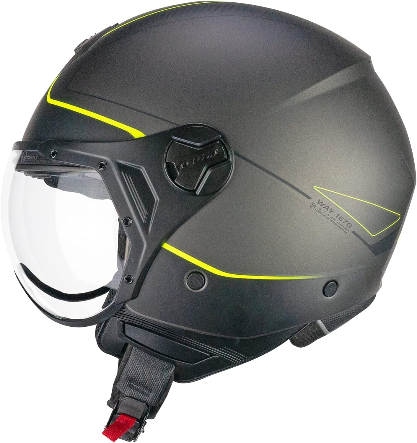 CGM - 167G FLO WAY Antracite Giallo fluo satin. sagomata
