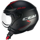 CGM - 167X FLO TECH Nero Rosso opaco sagomata