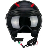 CGM - 167X FLO TECH Nero Rosso opaco sagomata