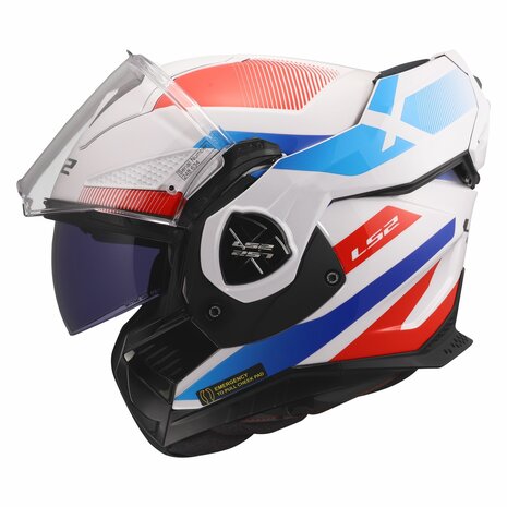 LS2 FF901 ADVANT X CASCO MODULAR DE MOTO NOVA BLANCO AZUL RED – 2 – Maximomoto PT