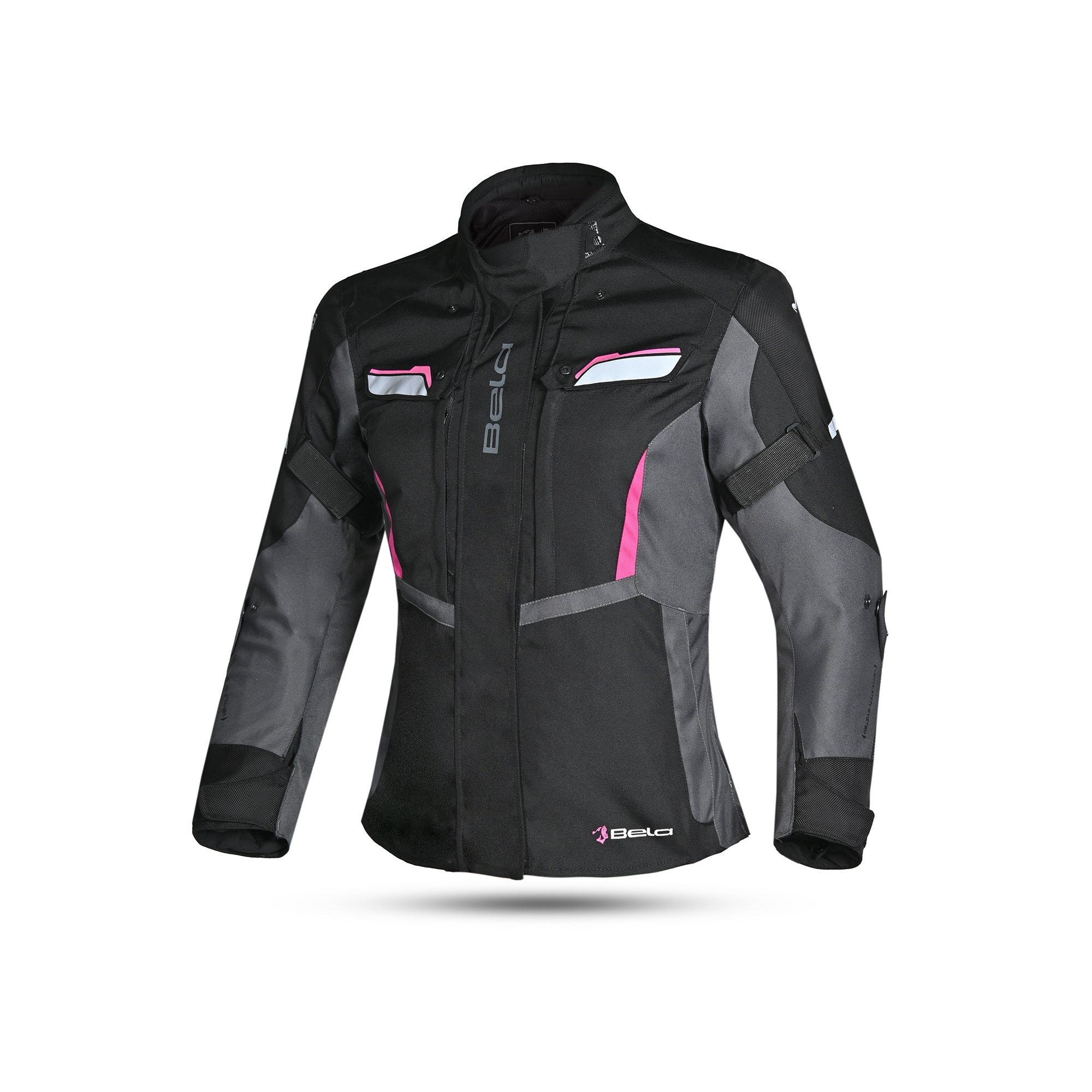 BELA HURRICANE 3 Em 1 Senhora Motocicleta Casaco Petro Fucsia