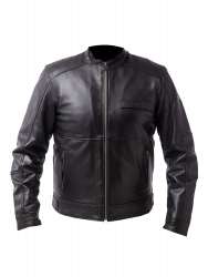 Jaqueta de couro para motocicleta MUGENRACE LJ-MNR-2380 RHINO preta