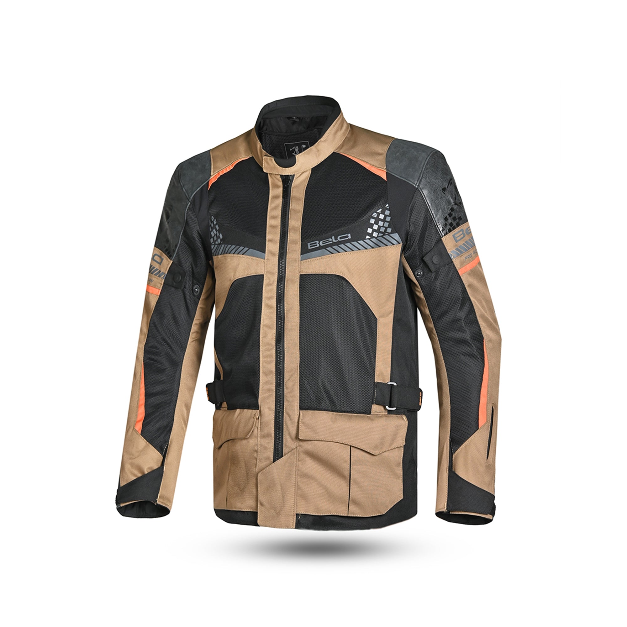 BELA ONSAKER Moto Textil Casacos Areia Preta Laranja