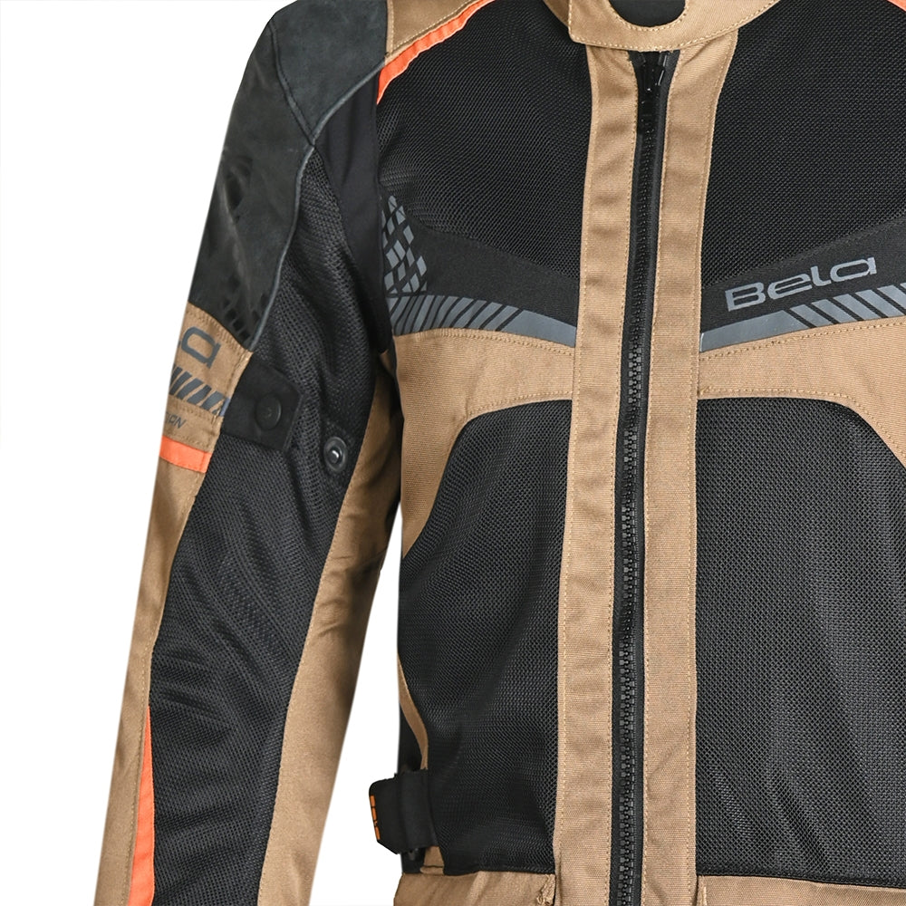 BELA ONSAKER Moto Textil Casacos Areia Preta Laranja