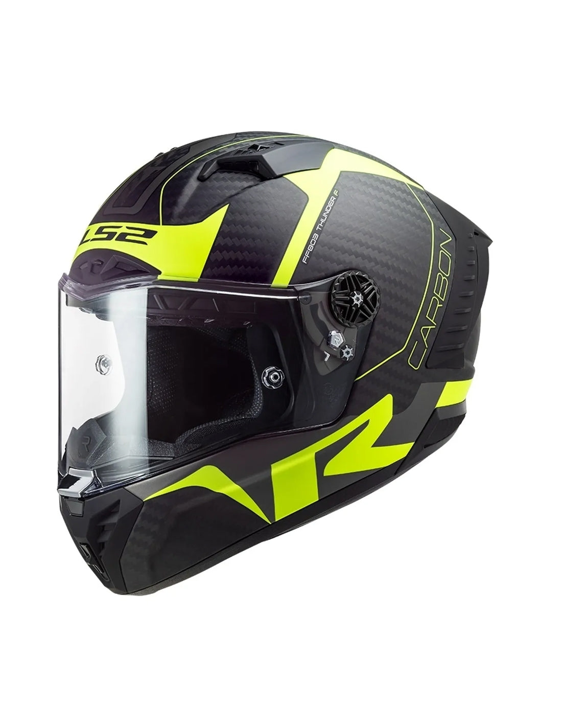 LS2 FF805 THUNDER C RACING1 MATT HV YELLOW – 1 – Maximomoto PT