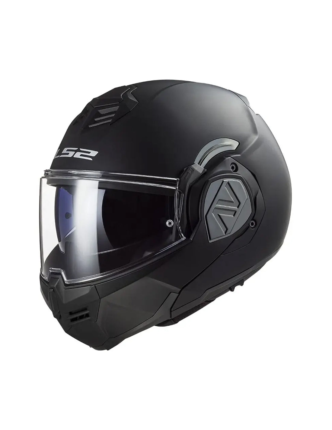 LS2 FF906 ADVANT MOTOCICLETA DE TURISMO CAPACETE MODULAR PRETO FOSCO SÓLIDO