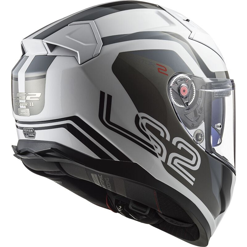 LS2 FF811 VECTOR II CAPACETE INTEGRAL DE MOTO BRANCO TITAN.SILVER – 8 – Maximomoto PT