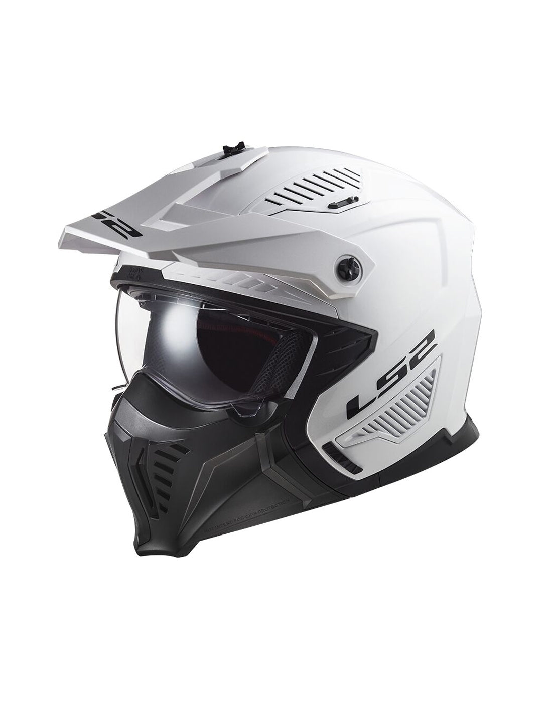 LS2 OF606 DRIFTER CAPACETE ABERTO MOTO BRANCO SÓLIDO