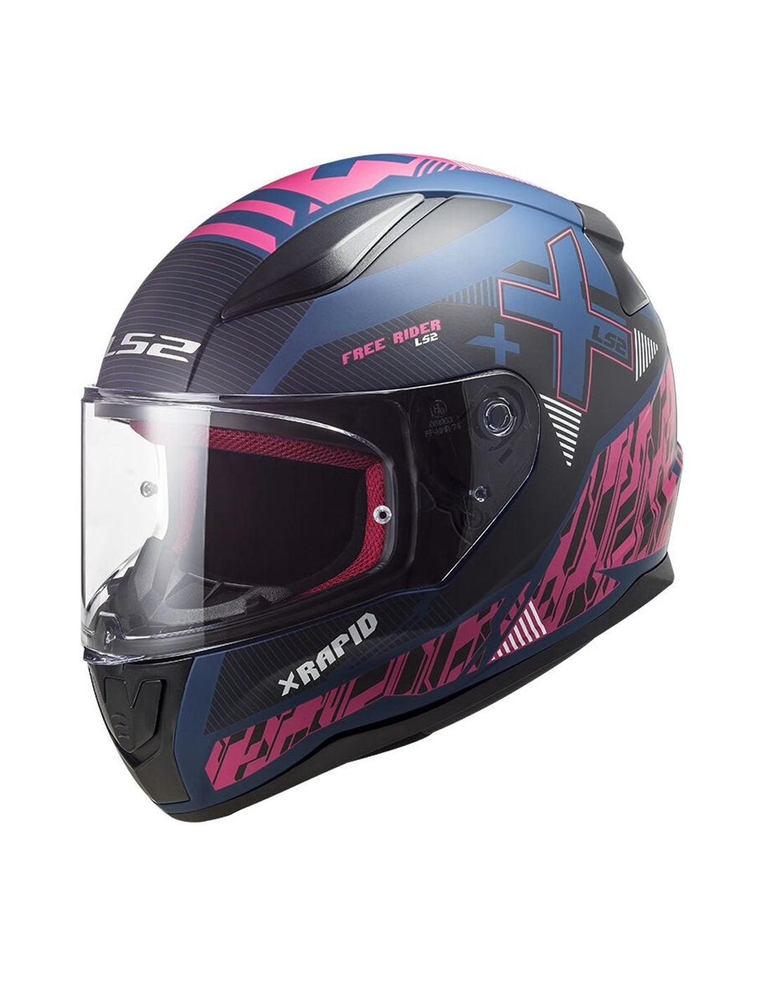 LS2 FF353 RAPID XTREET CAPACETE INTEGRAL DE MOTO MATE AZUL PURPURA – 1 – Maximomoto PT