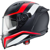CABERG-CASCO AVALON BLAST MATT BLACK/WHITE/RED FLUO