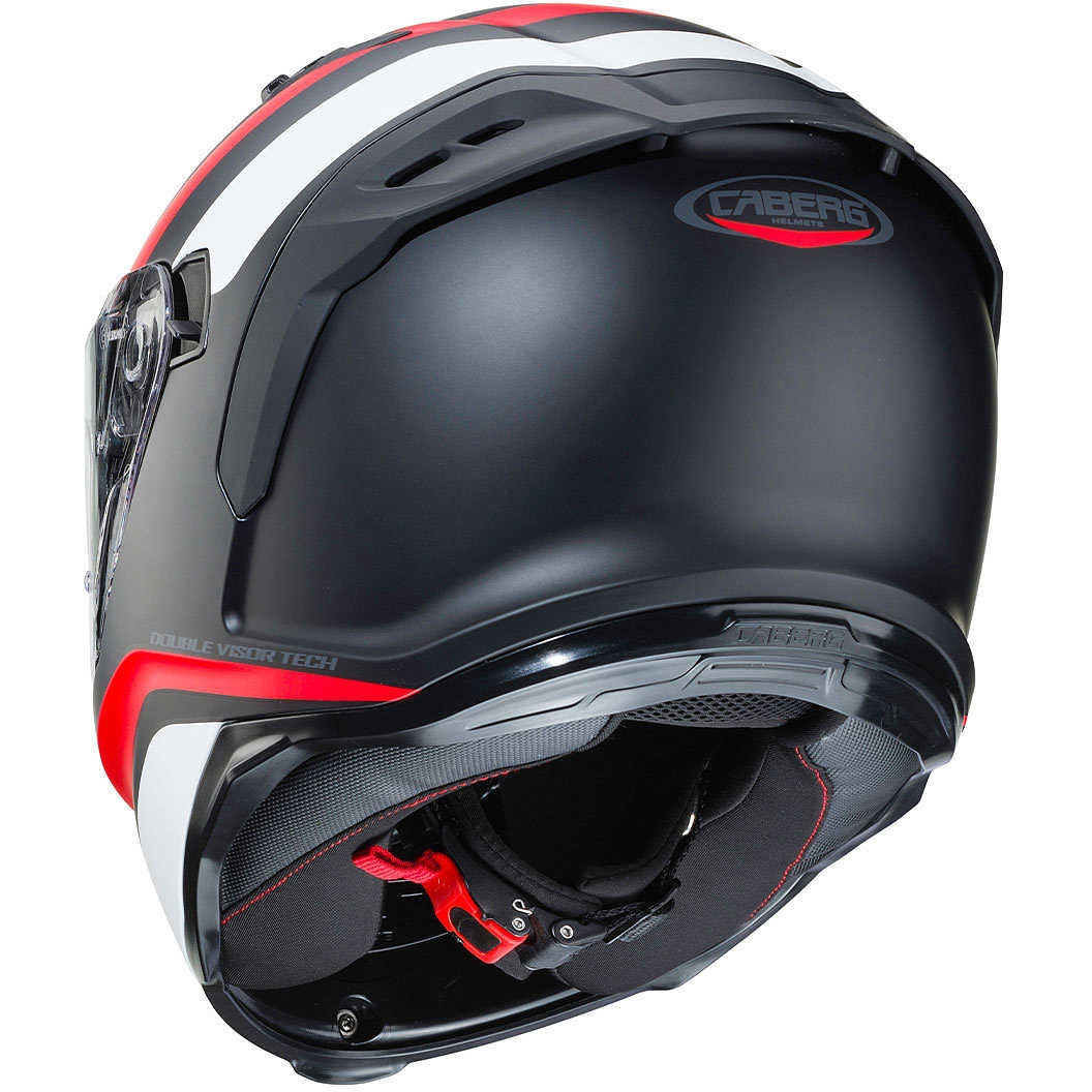 CABERG-CASCO AVALON BLAST MATT BLACK/WHITE/RED FLUO