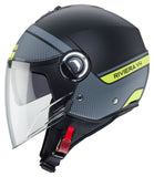 CABERG-CASCO RIVIERA V4 ELITE MATT/BLACK/ANTHRA/YELLOW F