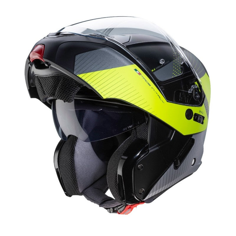 CABERG-CASCO HORUS SCOUT MATT BLAC/RED FLUO/ANTHRA/SILV