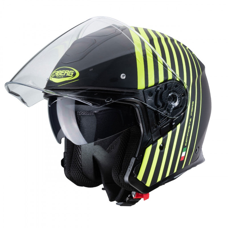 CABERG-CASCO FLYON BAKARI MATT BLACK/YELLOW FLUO