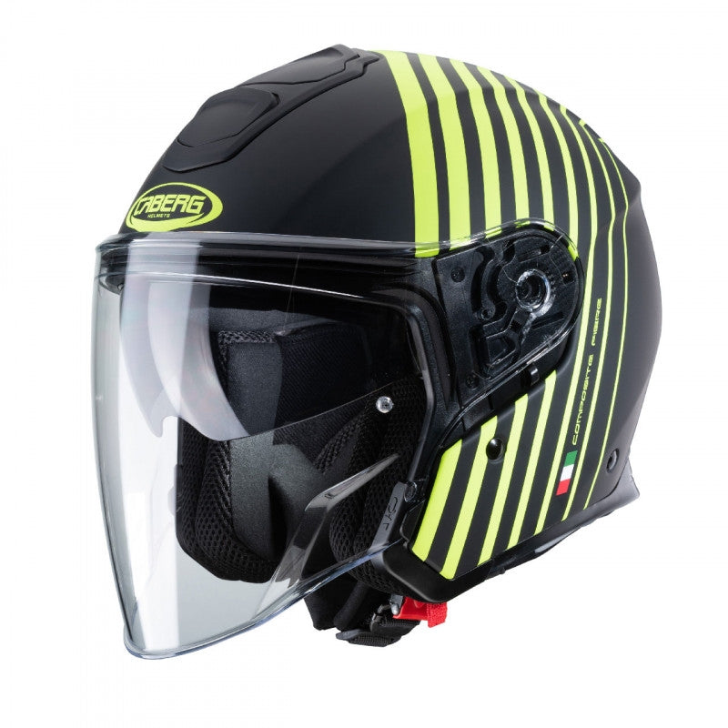 CABERG-CASCO FLYON BAKARI MATT BLACK/YELLOW FLUO