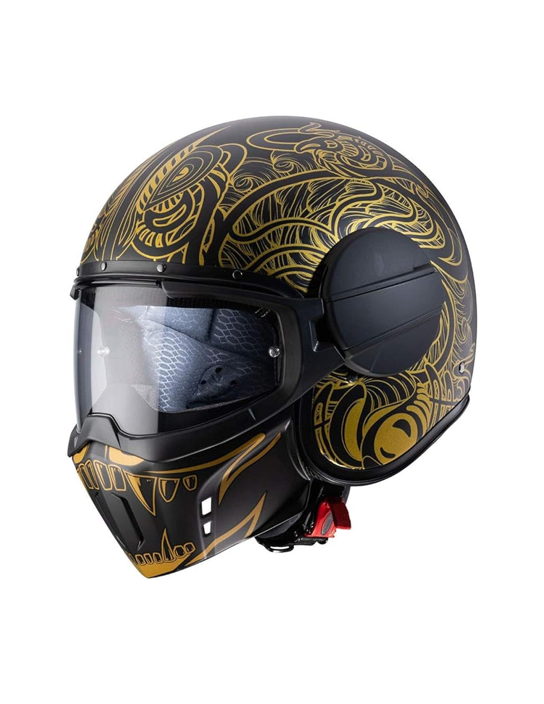 CABERG-CASCO GHOST MAORI MATT BLACK/GOLD