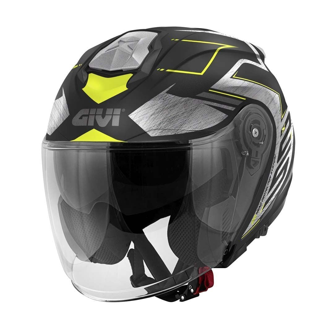 GIVI - CASCO JET X25 TRACE NEGRO TITANIO YELLOW