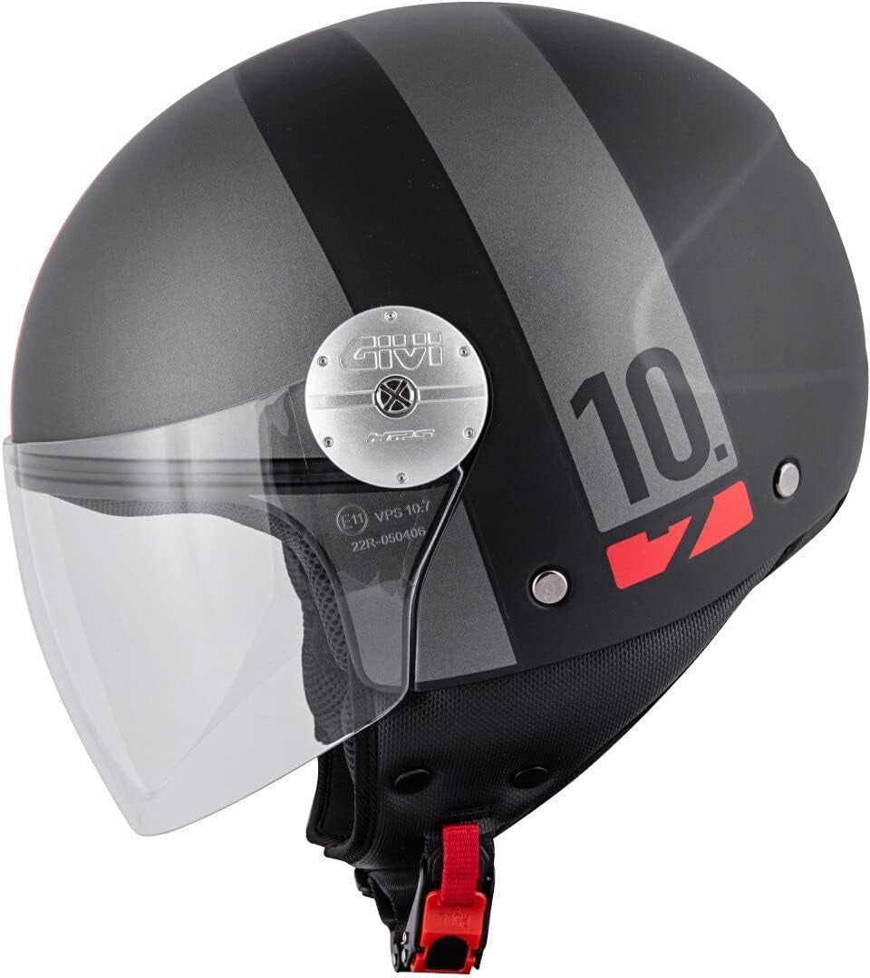 GIVI CASCO DJET 107/MINI-J.D/CONCEPT GRIS-MT/GRIS/RED