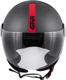 GIVI CASCO DJET 107/MINI-J.D/CONCEPT GRIS-MT/GRIS/RED