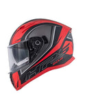 GIVI 50. 6 STOCCARDA SPLINTER Moto Integral Capacete Preto Vermelho