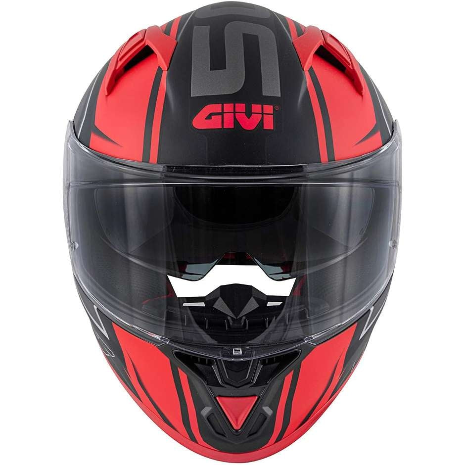 GIVI 50.6 STOCCARDA SPLINTER Motorcycle Full Face Helmet Black Red – 4 – Maximomoto PT