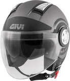 GIVI CASCO JET-R 111/AIR JET.D/ROUND TITANIO/NEGRO