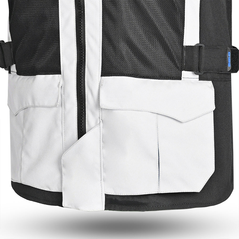BELA ONSAKER Moto Textil Casacos Azul Gelo Preto