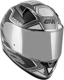 GIVI 50.6 SPORT LED DEEP Moto Integral Capacete Preto Prata