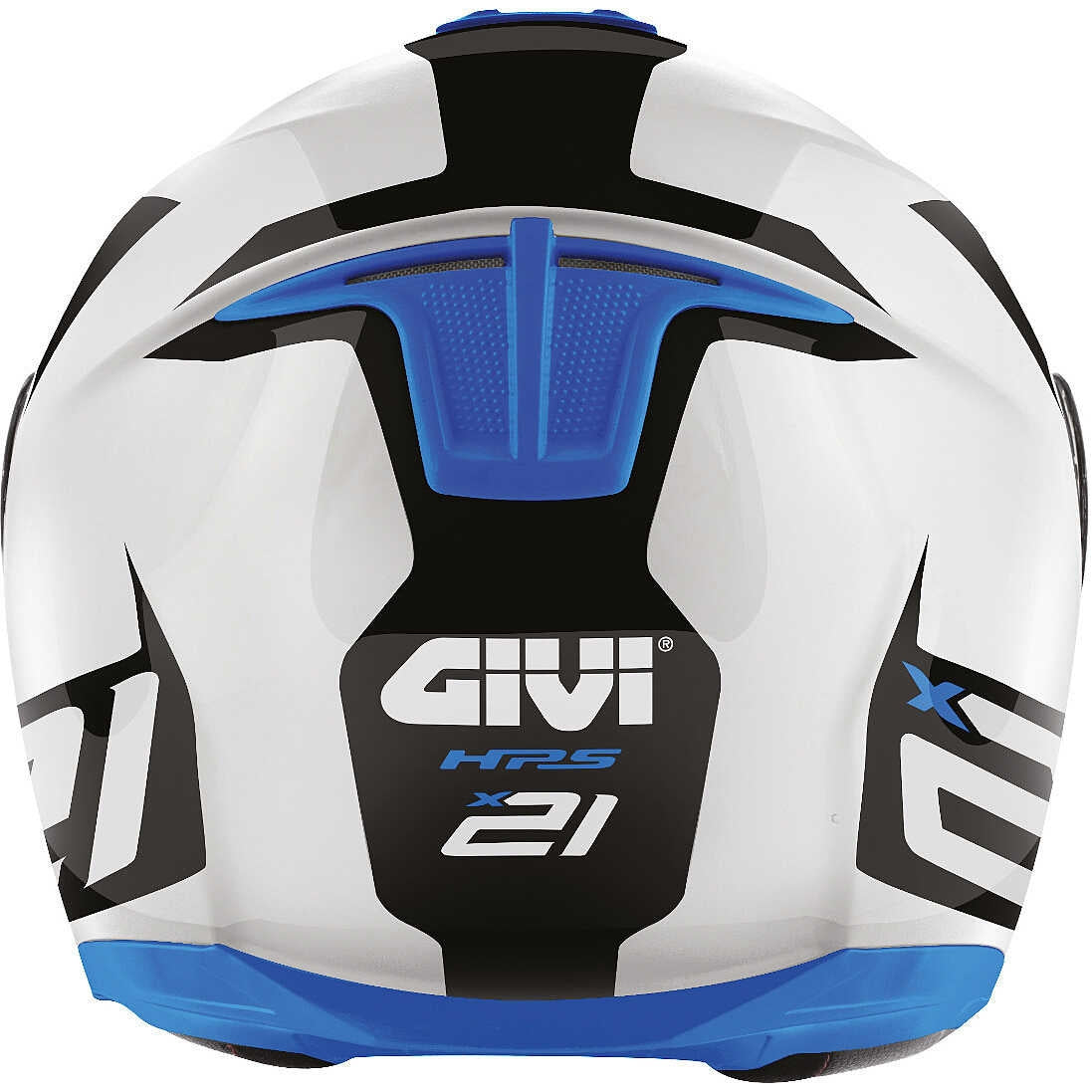 GIVI MOD X.21 CHALLENGER SHIVER Moto Modular Capacete Branco Azul Vermelho – 4 – Maximomoto PT