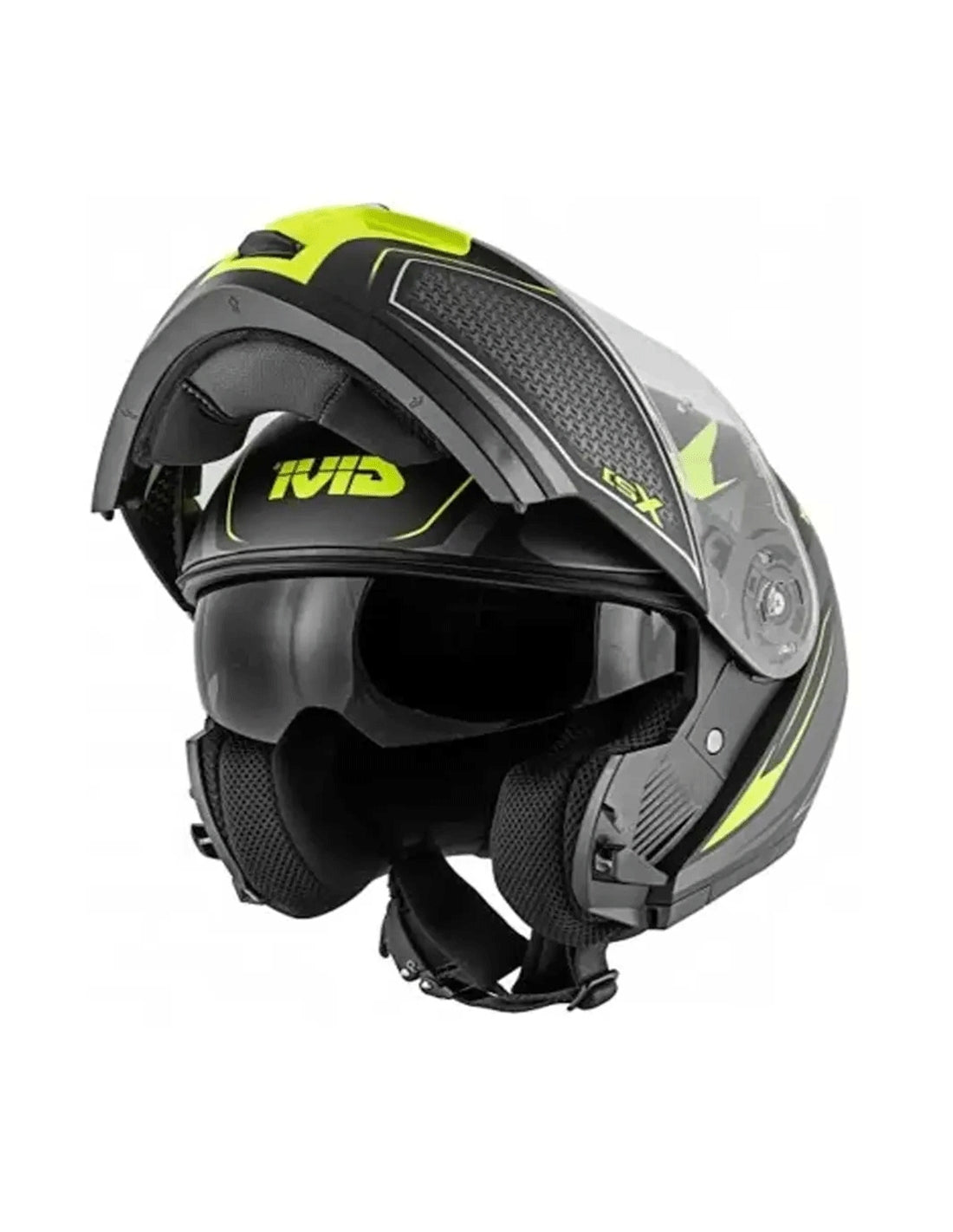 GIVI MOD X.21 CHALLENGER GLOBE Moto Modular Capacete Preto Amarelo – 1 – Maximomoto PT