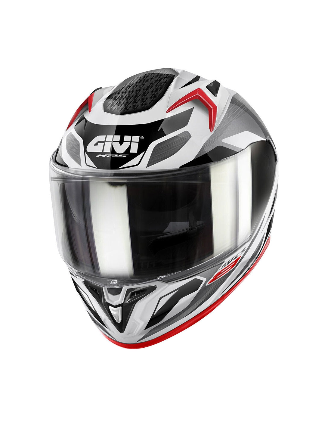 GIVI 50.8 BRAVE Moto Integral Casco Blanco Titanio Negro