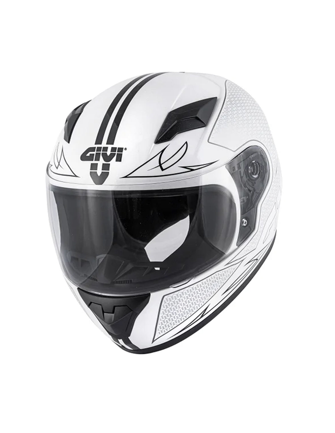 GIVI J.04 POOFD FLY Moto Junior Integral Capacetes Preto Branco