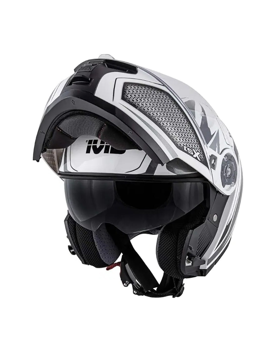 GIVI - CASCO X21 CHALLENGER SHIVER BLANCO TITANIO NEGRO