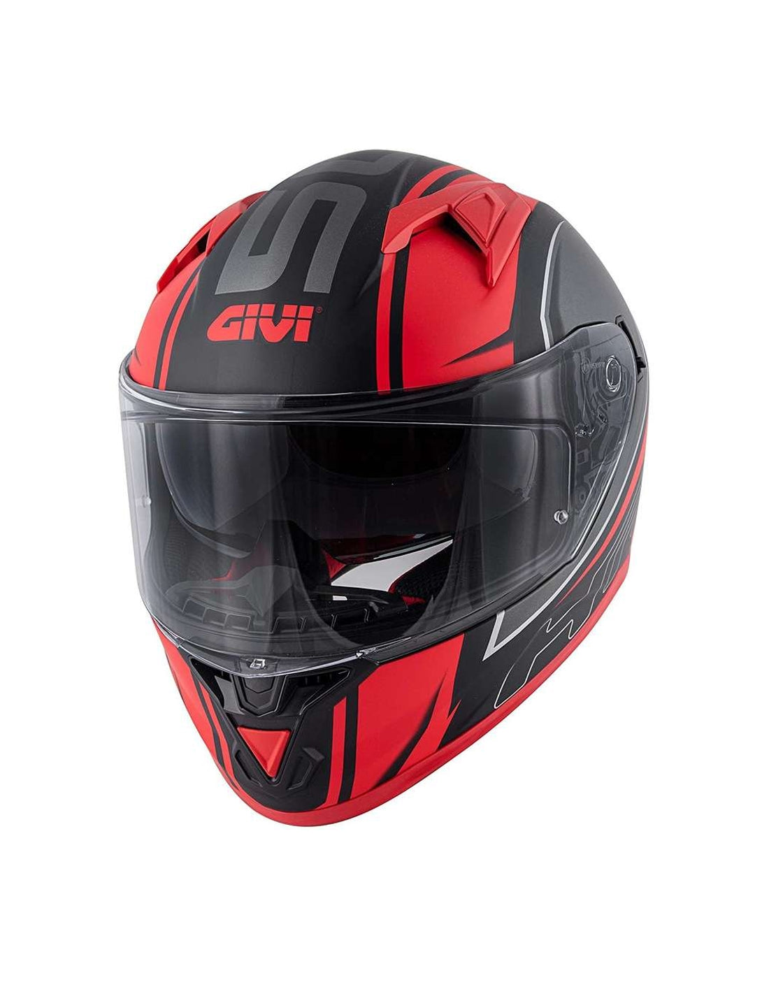 GIVI 50.6 STOCCARDA SPLINTER Motorcycle Full Face Helmet Black Red – 2 – Maximomoto PT