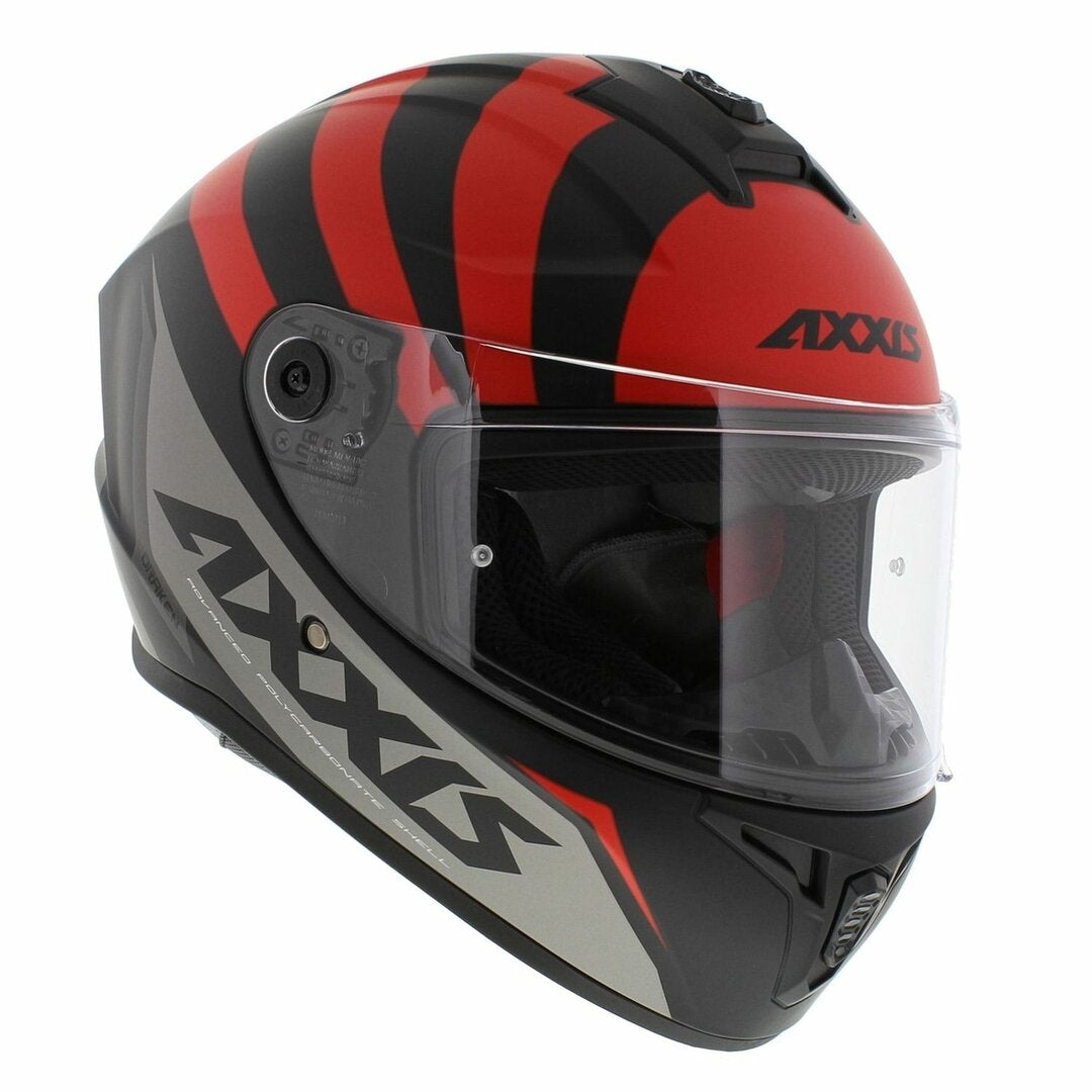 AXXIS-CASCO FF112C DRAKEN S SONAR B15 ROJO FLUOR MATE