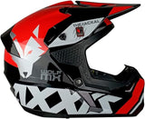 AXXIS-CASCO MX803 WOLF JACKAL B5 ROJO BRILLO