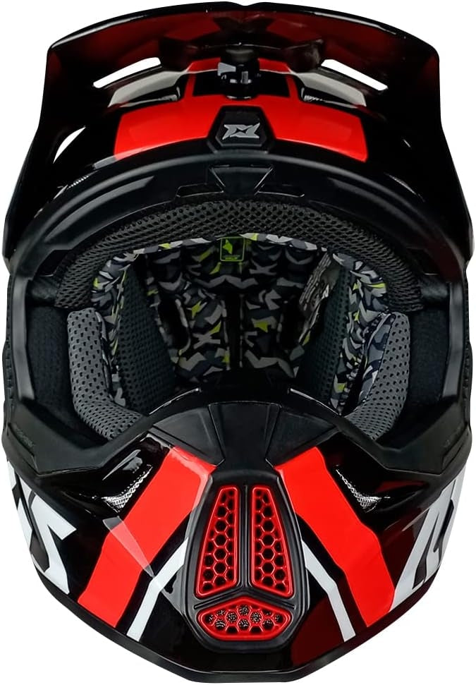 AXXIS-CASCO MX803 WOLF JACKAL B5 ROJO BRILLO
