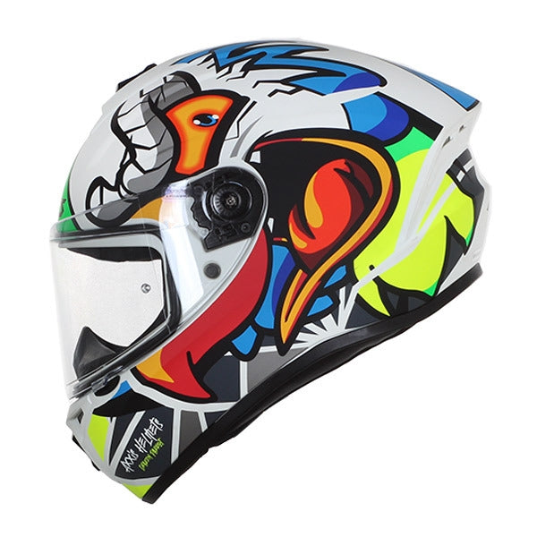 AXXIS-CASCO FF112C DRAKEN S PARROT A0 BLANCO PERLA MATE